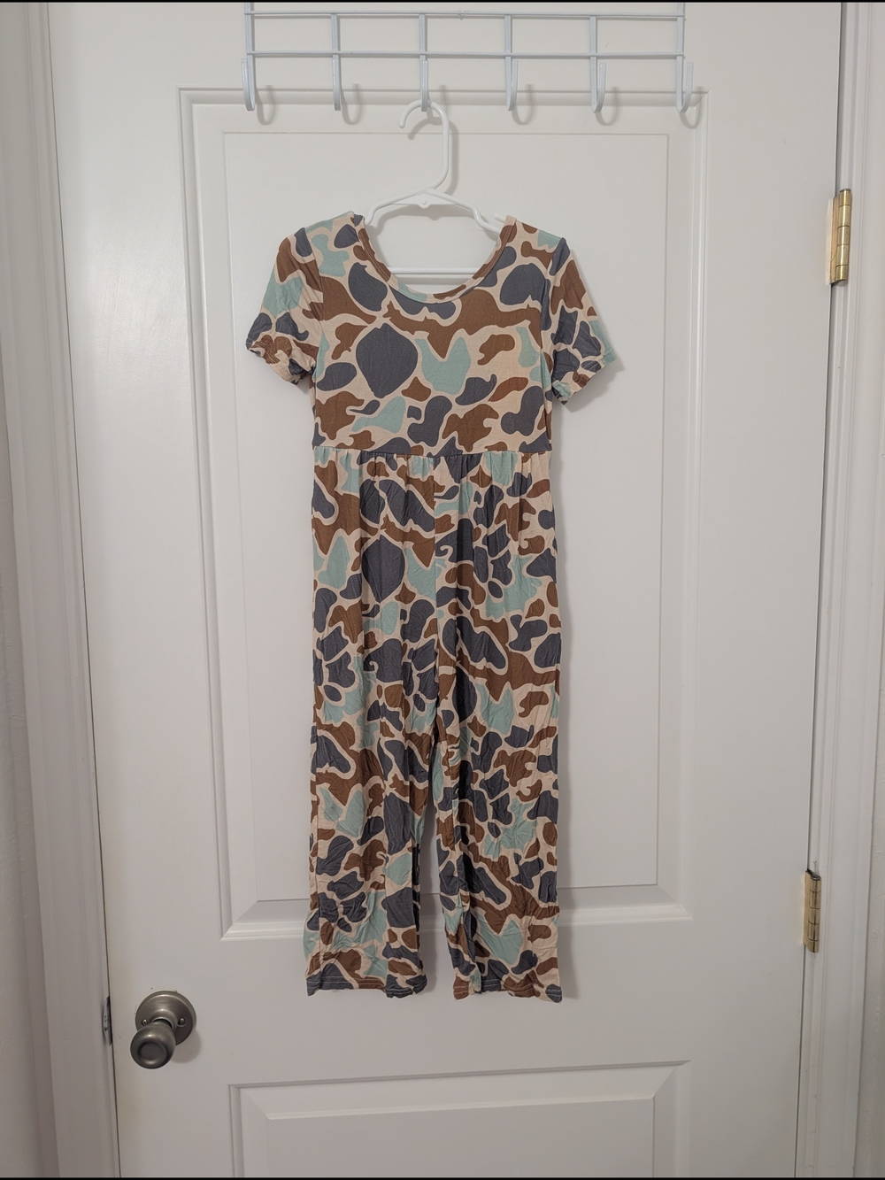 NWT Girls Bamboo Camo Print Jumpsuit Size 4T